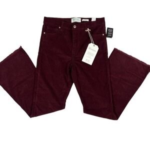 RE Generation Celebrity Pink Corduroy Flare‎ Jeans High Rise 11/30